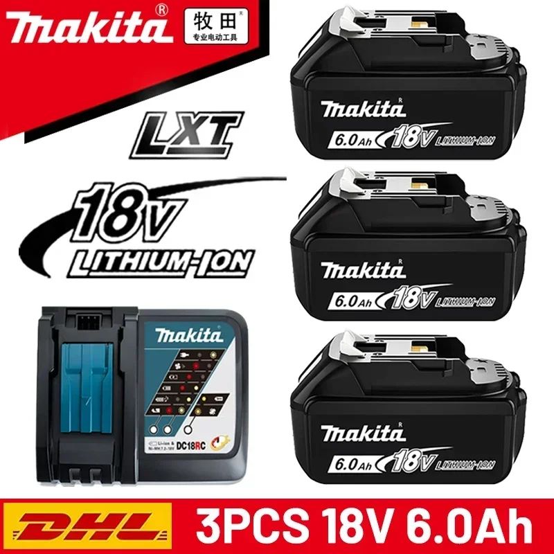 ?Bateria de Lítio de Substituição 100% Genuína 18V Makita 6Ah/5Ah para Makita BL1840 BL1830B BL1850B BL1850 BL1860 BL1815?