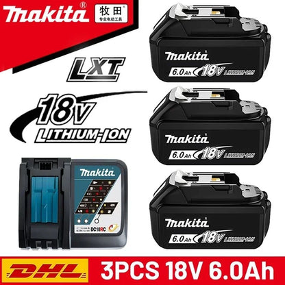 ?Bateria de Lítio de Substituição 100% Genuína 18V Makita 6Ah/5Ah para Makita BL1840 BL1830B BL1850B BL1850 BL1860 BL1815?