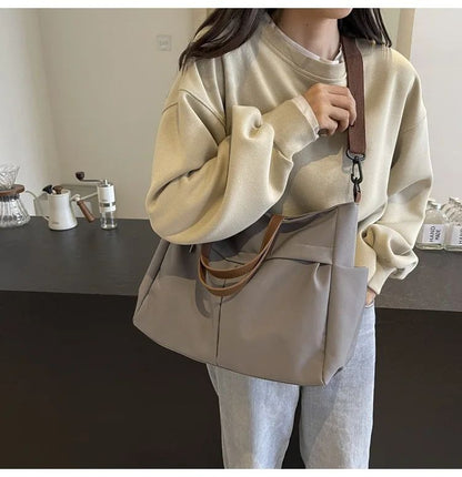 Multi Functional Tote Bag: Durable Nylon Work & Daily Shoulder Purse, Large Capacity Handbag Crossbody Bags for Women Daily Use