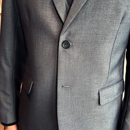 LIBIELIY High Quality Fashion Business Casual (suit + Vest + Trousers) British Style European And American Wedding Dress Three-p