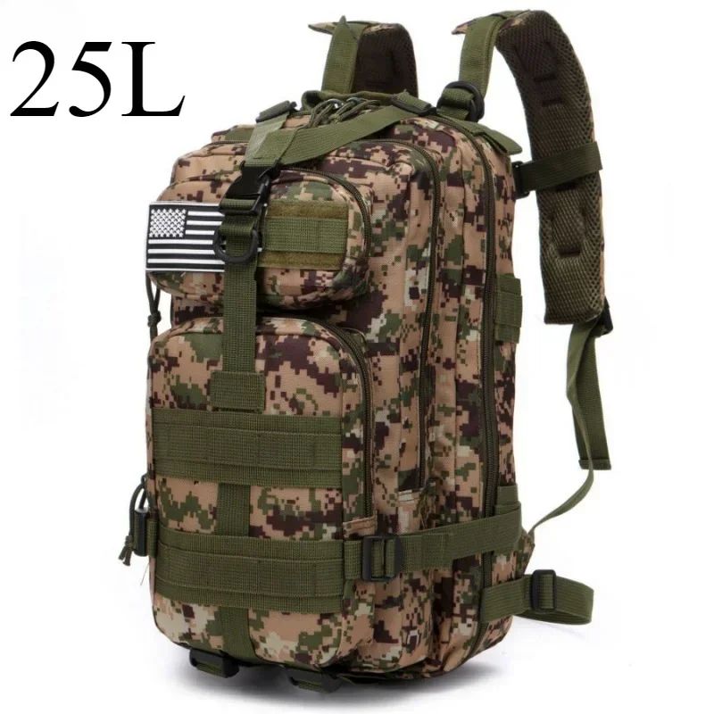 25L/50L Tactical Backpack Molle Bag Outdoor Bags Backpack for Hiking Camping Trekking Hunting Fishing GYM Bags Backpacks