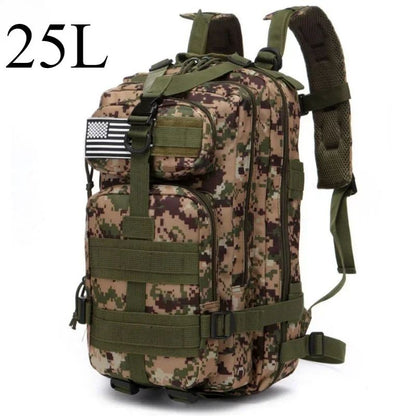 25L/50L Tactical Backpack Molle Bag Outdoor Bags Backpack for Hiking Camping Trekking Hunting Fishing GYM Bags Backpacks