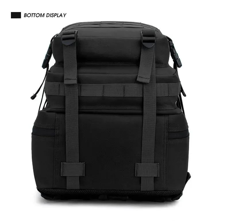 Mochila Tática Militar de 60L Masculina para Viagem, Grande Capacidade, Impermeável, Esportiva ao Ar Livre, Bolsas Multifuncionais