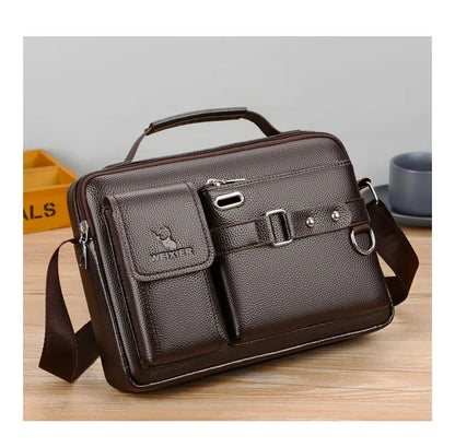 2024 New Men Shoulder Bag for 10.4" Ipad PU Leather Business Handbags Men Messenger Bags Fashion Man Crossbody Bag