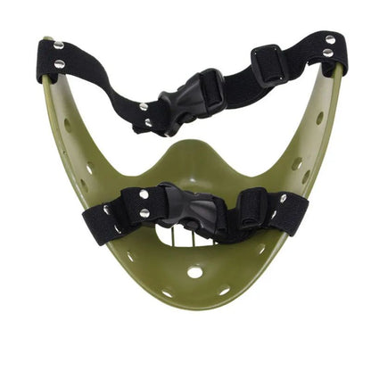 Hannibal Masks Horror Hannibal Lecter The Silence of The Lambs Masquerade Halloween Mask Scary Ogre Cosplay Resin Masque