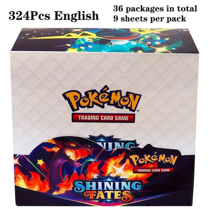 324 pçs/caixa Pokémon TCG: Sol e Lua, Escuridão Incendiada, 36 Pacotes, Caixa de Booster, Jogo de Cartas Pokémon, Brinquedos Colecionáveis, Jogo de Tabuleiro Prismático