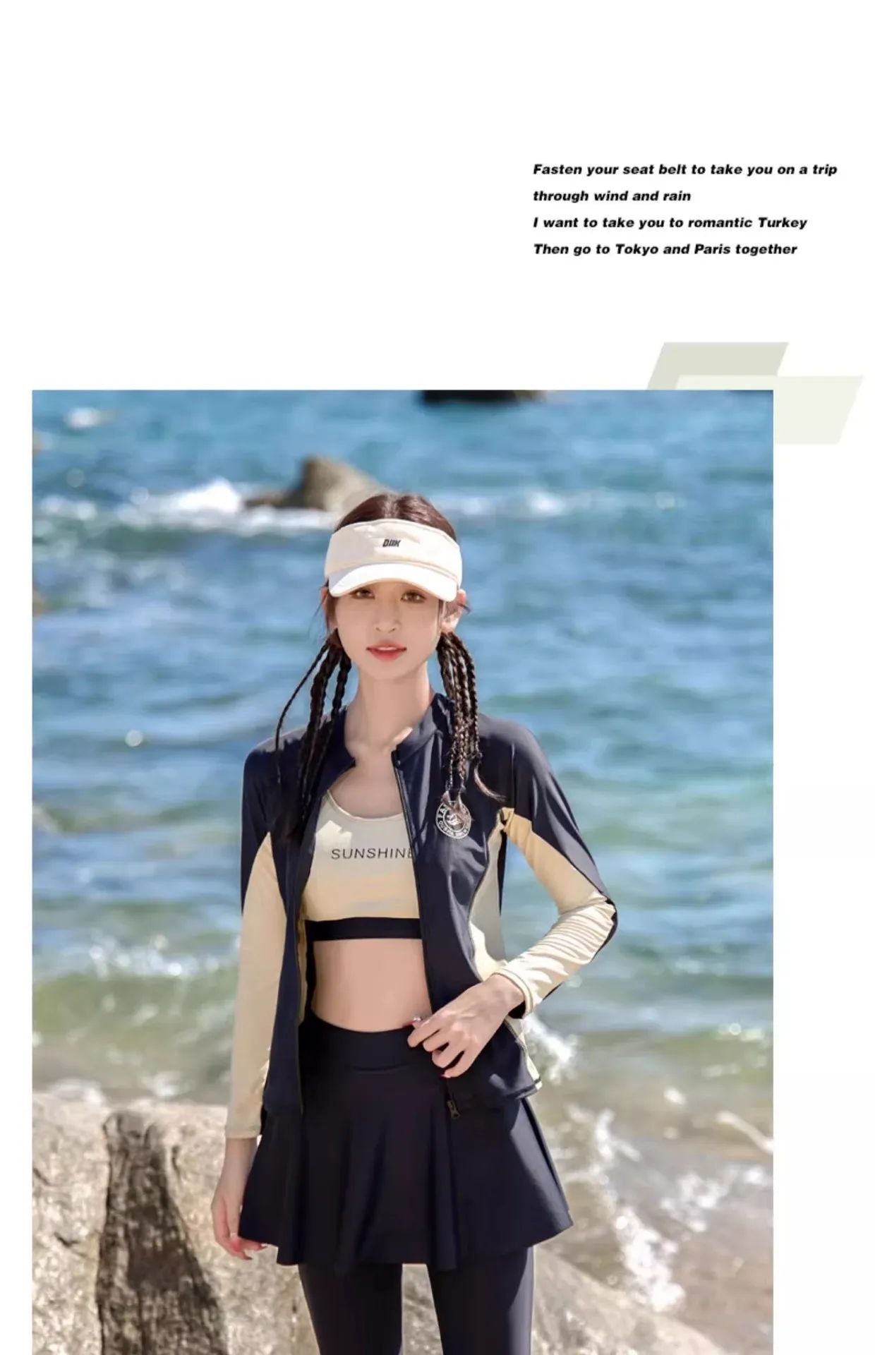 Women's Swimming Suit 2025 New Style Four-Piece Conservative Bikini Long Sleeve Long Pants Surfing Snorkeling Mother Suit