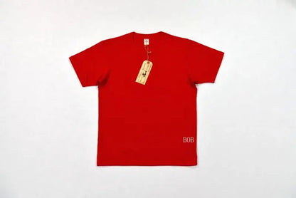 BOB DONG 300gr Basic Tee Shirts Summer Heavyweight Cotton Men's Plain T-Shirts