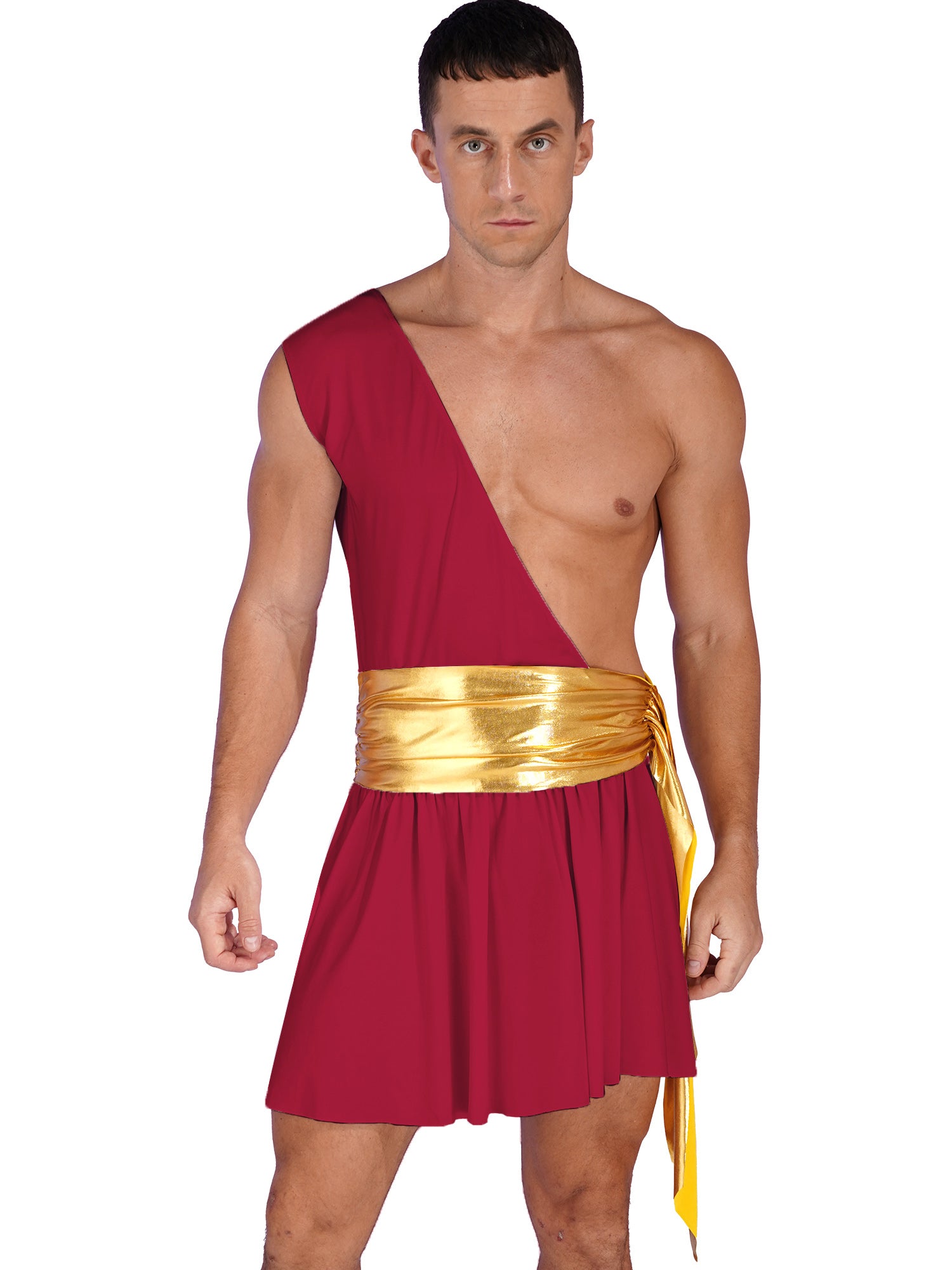 Mens Roman Toga Costume Ancient Greek Gods Senator Emperor Robe Uniform Halloween Party Cosplay Role Play Fancy Dress