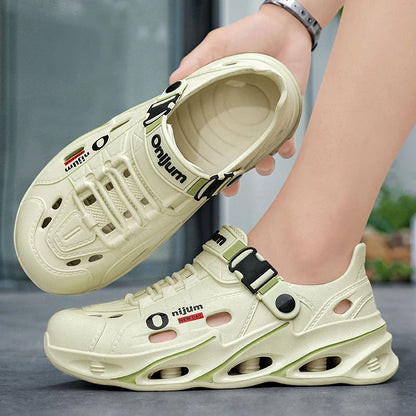 Men Outdoor Sandals Men's Outdoor Sandals Sport Slippers Beach Slides Breathable Clogs Men Casual Garden Shoes Non-slip Hiking