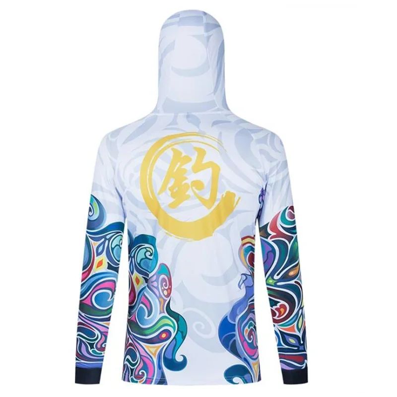 Camisa de Pesca Masculina de Manga Longa Profissional Respirável de Secagem Rápida com Capuz Anti-UV para 2026, Roupas Masculinas de Pesca para Uso Externo, Casaco de Pesca