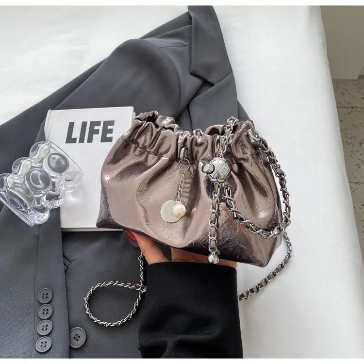Y2K Millennium Bag Women 2025 New High Sense Shoulder Bags Summer Chain Bag Fashion Bucket Bag Messenger Bags Purses Handbags