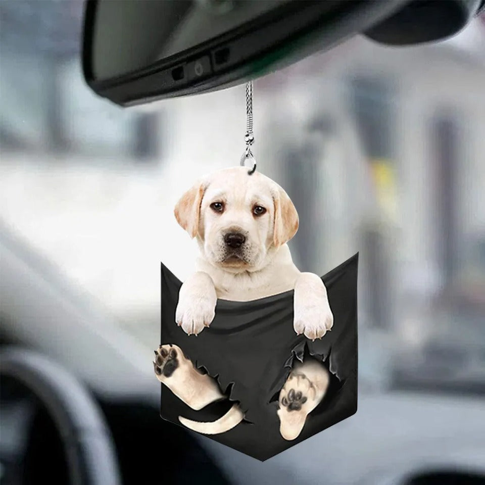 Car Pendant Practical Interior Cute Mini Puppy Pendant Anime Puppy Practical Car Ornament Toy Gift Hanging Decoration Accessory