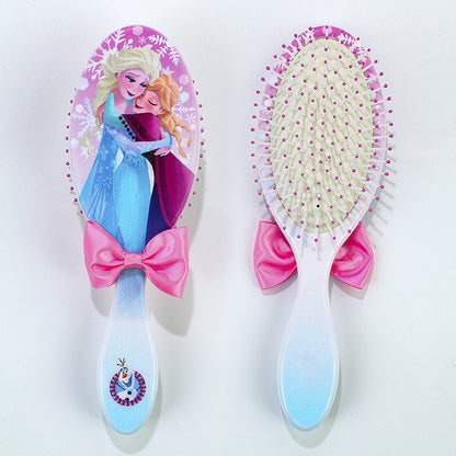 Pentes com almofada de ar tema Princesa Disney Pequena Sereia Ariel Princesa Elsa Anna Pente de massagem capilar fofo para crianças Presentes para meninas