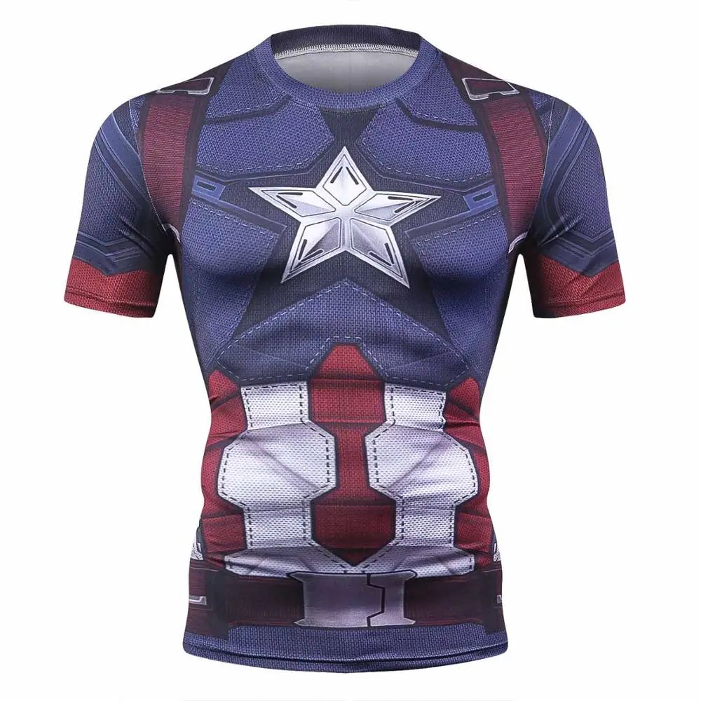 panther Summer Comics 3D Printed T Shirt Men Compression Fashion Short Sleeve Men T Shirt Tops Tees For Cosplay Costume