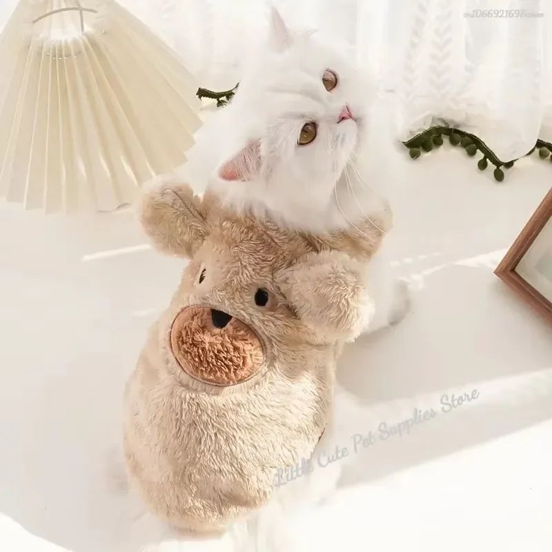 Cute Dog Clothes Winter Vest For Small Dogs Cats Warm Pets Sweater Soft Flannel Puppy Puffer Jacket Dog Accessories Supplies Xxs