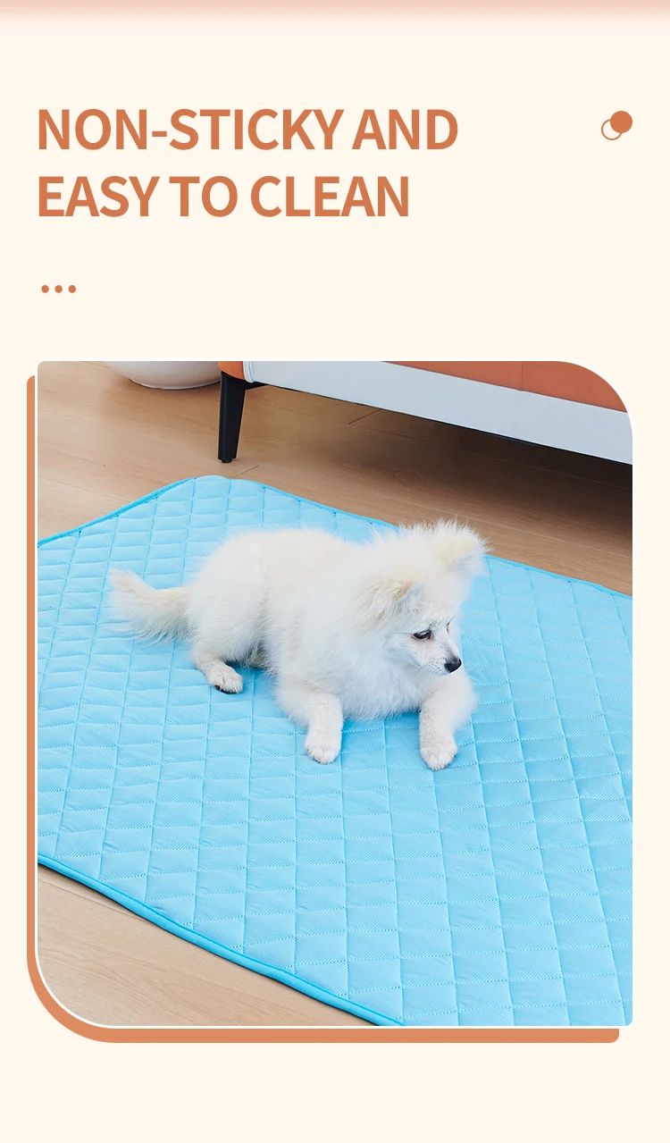Tapete Gelado para Cães Cama para Pets Verão Tapetes para Cães Gatos Cobertor Sofá Respirável Lavável 8 Tamanhos para Cães Pequenos Médios Grandes Filhotes
