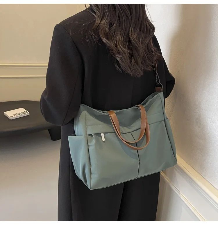 Multi Functional Tote Bag: Durable Nylon Work & Daily Shoulder Purse, Large Capacity Handbag Crossbody Bags for Women Daily Use