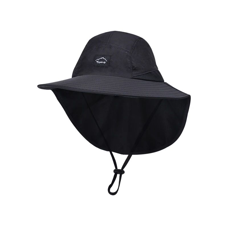 Summer MEN Shawl Fisherman Hat Quick Drying Breathable Sunshade Hat Outdoor Sun Protection Fishing Hat