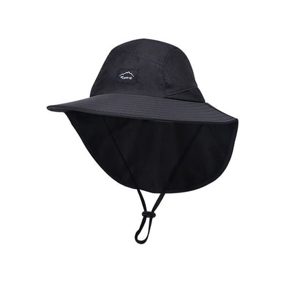 Summer MEN Shawl Fisherman Hat Quick Drying Breathable Sunshade Hat Outdoor Sun Protection Fishing Hat