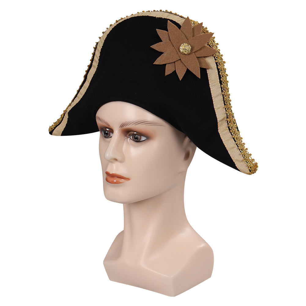 Captain Hook Cosplay Pirate Hat Cap Peter Wendy Hats Halloween Carnival Party Disguise Costume Accessories Prop For Adult Kids