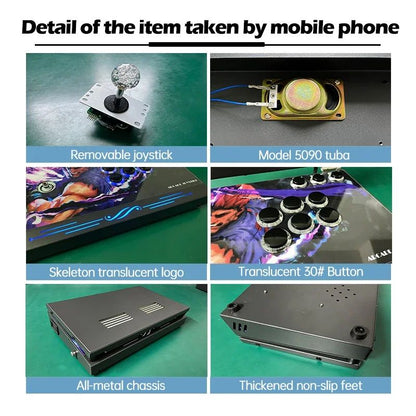 14-Inch 3D Pandora  26800 in 1 Console Folding Portable Arcade Console Pandora DX Box 720P HD Screen Mini Arcade Moonlight