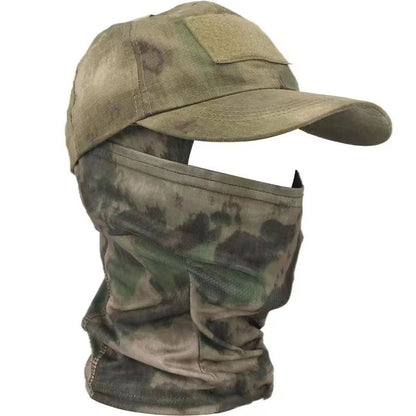 Balaclava Baseball Caps Full Face Mask Set Men Summer Snapback Sun Hat Outdoor Hunting Camouflage Balaclava