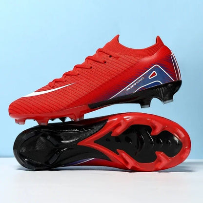 New Men Training Boys Football Boots Adult Outdoor Sport Soccer Shoes Cleats Long Spikes Non Slip Breathable Match Comfortable