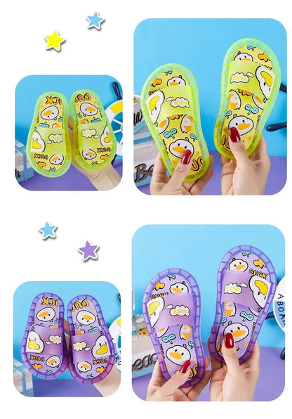 New Cute Luminous Kids Slippers Crystal Shoes Sparkling Lights Boys Girls Will Cartoon Glowing Cute Baby Cool Indoor Outdoor