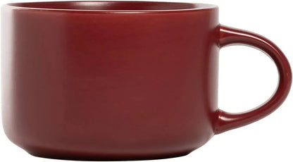 10 Wazee Matte Coupe Dinnerware Set, 16 pc, Red