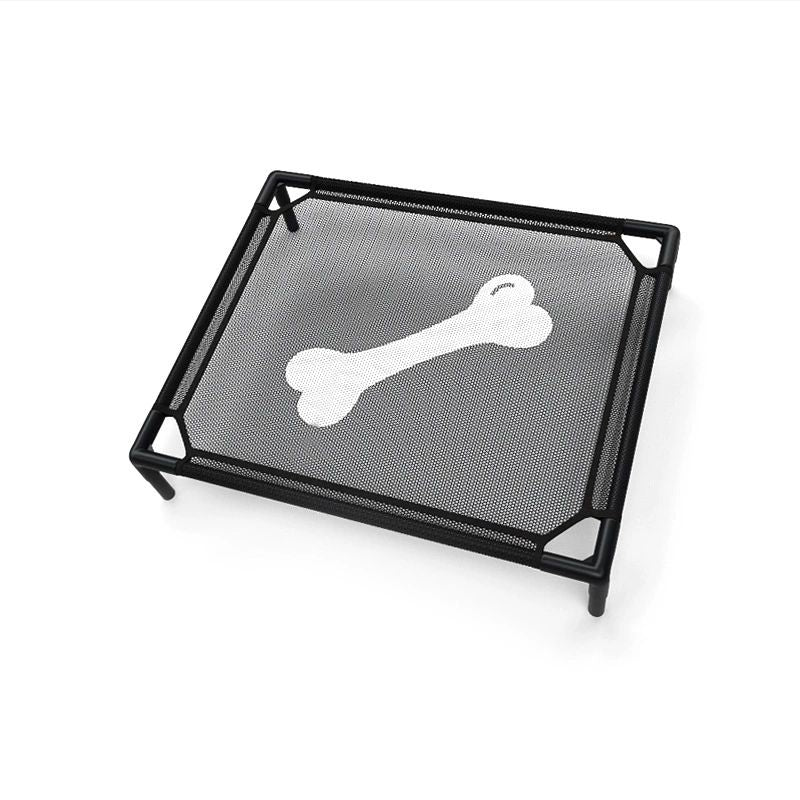 Cama Elevada para Cães Refrigerante - Cama de Berço Elevada para Cães, Berço para Animais de Estimação com Malha Durável e de Apoio, para Uso Interno e Externo, Preto, Cama Pequena para Animais de Estimação