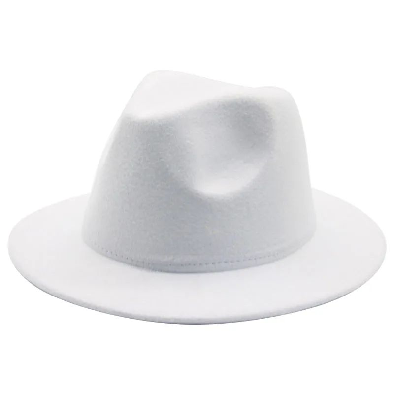Kids Hat Girl 52cm Small Child Felt White Black Winter Hat Casual Dress Boy Girls Child Fedora Winter Hat Sombrero Panama Hombre