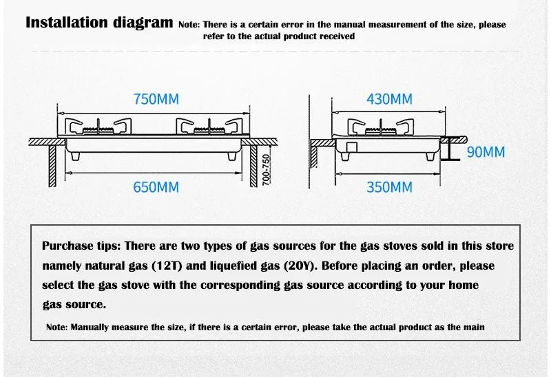 Home Electric Household Embedded Desktop Energy-Saving Induction Cooker Natural Gas Liquefied Gas Stove Double Stove Eye Tempere