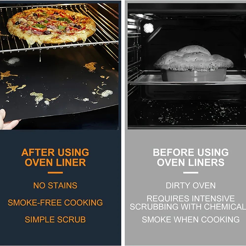 Outdoor Barbecue Mat Boxed Black BBQ Grill Mat Barbecue Baking Non Stick Pad Reusable Cooking Plate Party Mat Tools Accessorie