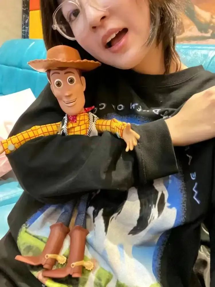 Anime Disney Toy Story 4 Falante Woody Buzz Jessie Rex Figuras de Ação Decoração de Anime Coleção de Brinquedos Colecionáveis Modelo para Presentes