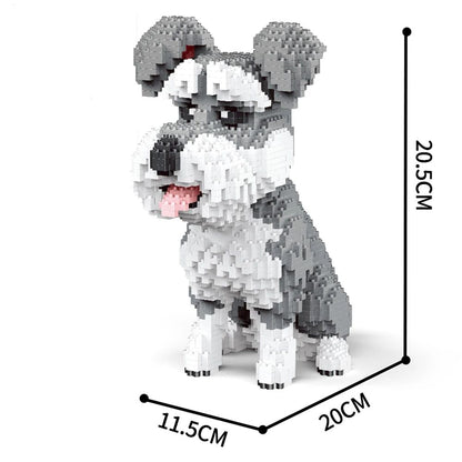 Knew Built Quatro estilos de micropartículas expressivas de blocos de montar de mini-gatos, modelos de laranja e vaca, os favoritos dos entusiastas de animais de estimação