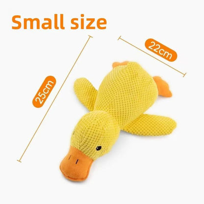 Coisas para Cães Acessórios para Cães Suprimentos para Cães Brinquedo de Pelúcia Calmante de Pato com Apito Durável Companheiro de Sono para Filhotes Presente de Luxo para Pets