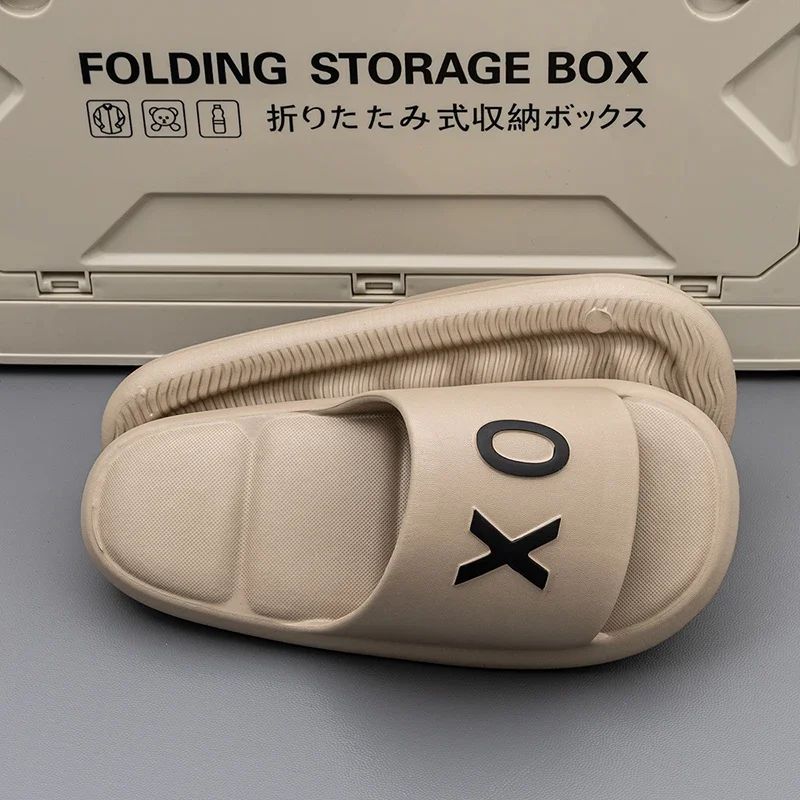 New Men slippers Non-Slip Slide Sandals Thick Soft Platform House Shoes Men Indoor Outdoor Shower Bathroom Slipper Casual Shoes