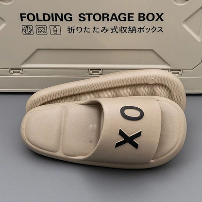 New Men slippers Non-Slip Slide Sandals Thick Soft Platform House Shoes Men Indoor Outdoor Shower Bathroom Slipper Casual Shoes