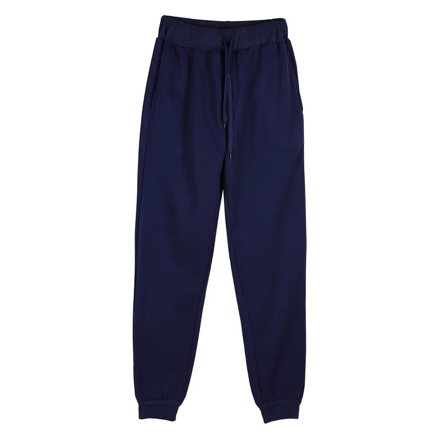 Calças de Moletom Masculinas/Femininas Casuais de Lã Calças Esportivas Unissex Moda Lisa Solta Calças Streetwear Outono Inverno Corrida Fitness P