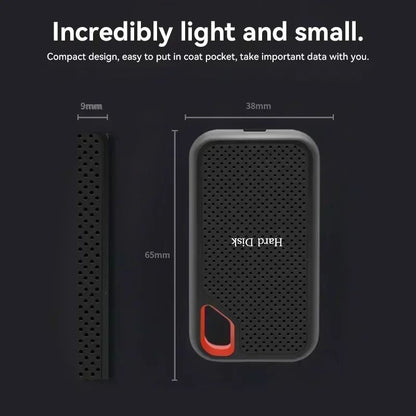 Disco Rígido Externo de Alta Velocidade 16TB SSD Portátil 1TB Disco Rígido USB3.1 4TB Unidade de Estado Sólido 256TB Armazenamento em Massa para Laptop/PC/Mac