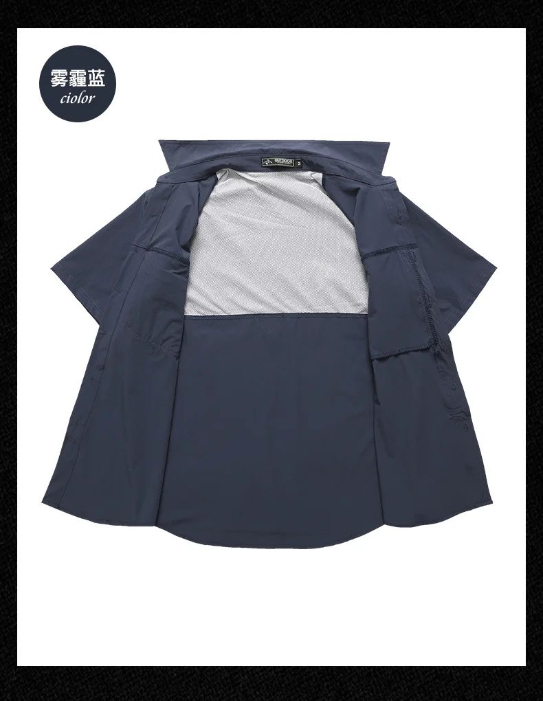 Summer Tactical Shirts Men Work Short Sleeve Shirt Outdoor Breathable Quick Dry Multi-pocket Cargo Camp Hike Short Sleeved Shirt