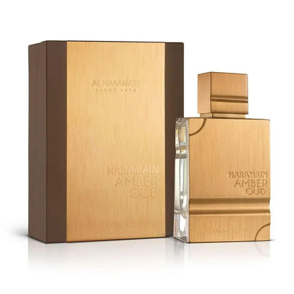 Al Haramain Amber Oud Gold EDP 60ml – Perfume de Oud, Âmbar e Baunilha, Presente para Halloween, Ação de Graças e Natal