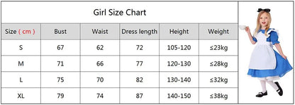 Halloween Party Dress Up Blue Maid Uniform COS Anime Costumes Alice in Wonderland Super Cute Maid Outfit Cosplay Dress