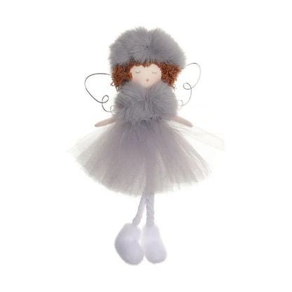 Christmas plush antlers angel girl pendant Christmas tree pendant creative doll pendant gift