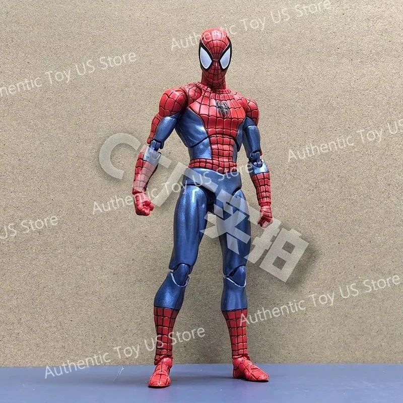 Original Ct Toys Mafex 075 O Espetacular Homem-Aranha - Ver. Quadrinhos Boneco de Ação de Anime Modelo de Presente
