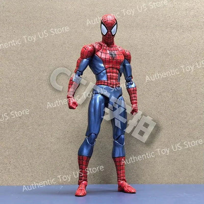 Original Ct Toys Mafex 075 O Espetacular Homem-Aranha - Ver. Quadrinhos Boneco de Ação de Anime Modelo de Presente