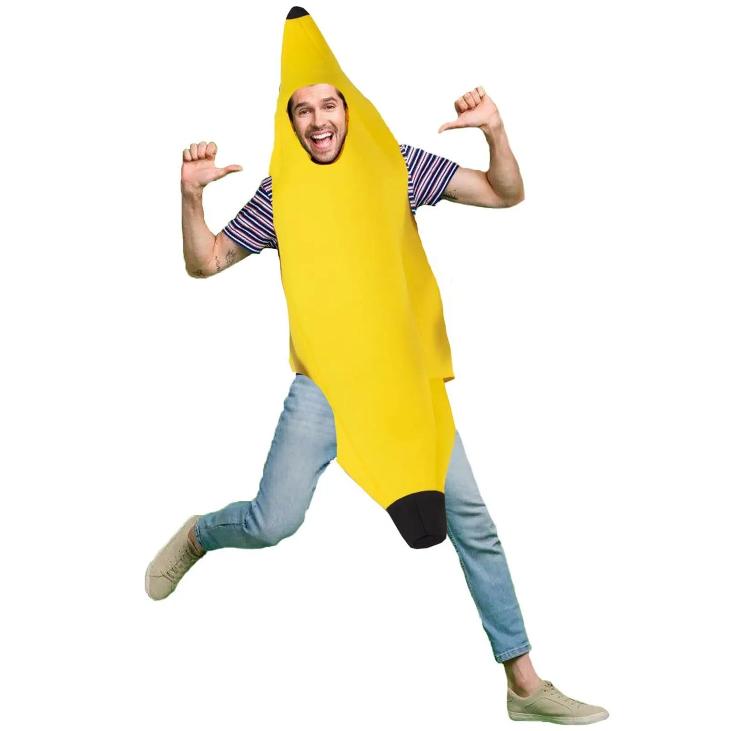Carnival Costume For Men Funny Sexy Banana Cosplay Adult Fancy Dress Novelty Halloween Christmas Party Decorations Clothing