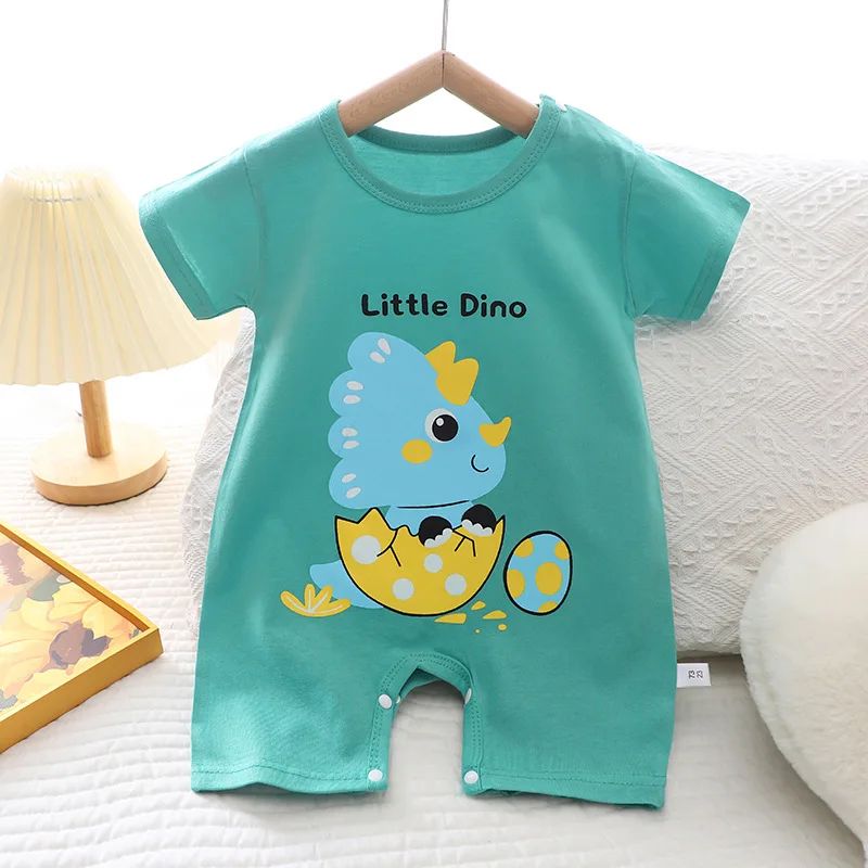 Baby Clothes Bodysuits & One-pieces Newborn Short Rompers Boys Girls Summer Jumpsuit Thin Air Conditioning Loungewear Babies