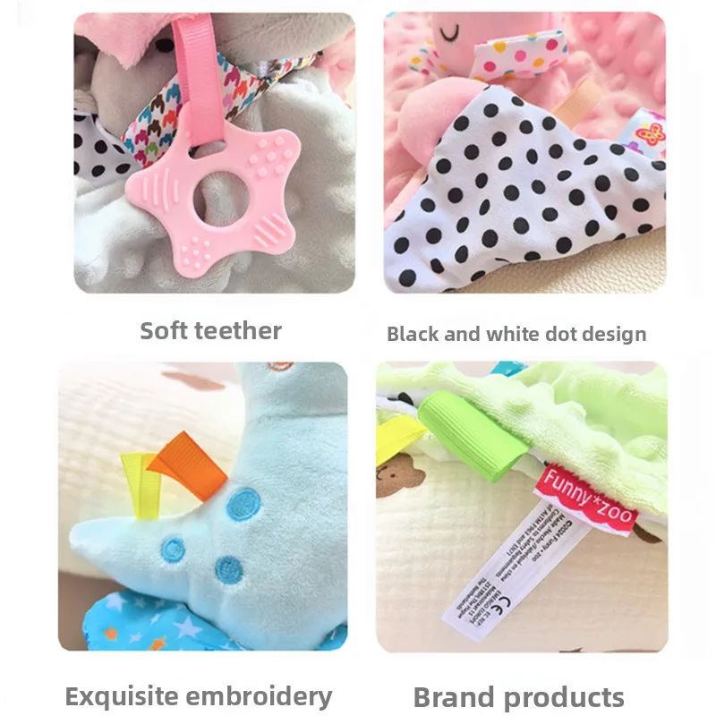 Muslin Baby Comfort Towel Cotton Comforter Blanket Soft Newborn Sleeping Dolls Kids Fashion Sleep Toy Soothe Appease Towel Bibs